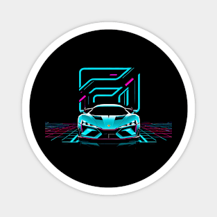 Cyberpunk Car Magnet